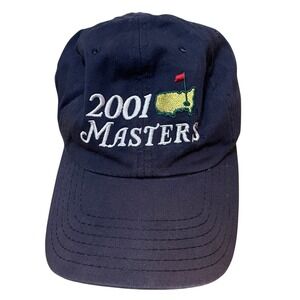 Vintage 2001 Masters Golf Tournament Navy Blue Baseball Cap American Needle